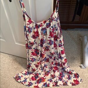 Natural Life Floral Dress with Pink and Blue Accents